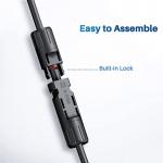 1000V Male To Female Solar Connectors For Solar Panel Wire With Adapter Tool Kit for sale