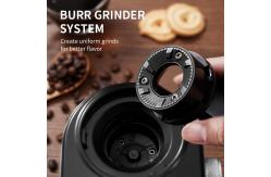 China 100W Coffee Bean Self Grinding Coffee Maker 14 Setting Flat Fashionable Dis Washing supplier