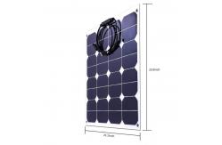 China Flexible 18v 50w Solar Panel Curved Soft Thin Film Solar Panel C60 Cell supplier