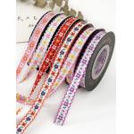 OEM ODM Floral Jacquard Trim 10mm-25mm Floral Jacquard Ribbon for sale