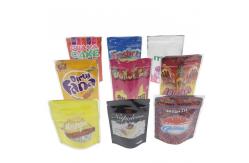 China Custom Frosted Mylar Stand Up Pouch Zipper For Candy Dried Flower Gummy supplier