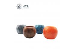 China Resin Hollow Diffuser Bottle Caps Durable Marble Aroma Cover supplier