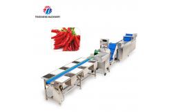 China Automatic Vegetable And Fruit Production Line Selection Cutting And Washing Machine supplier