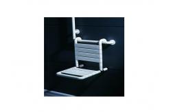 China Space Saving Handicap Shower Seat Wall Mount Waterproof Large Weight Capacity supplier