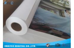 China 380gsm Matte Eco Solvent Printable Canvas , Plotter Inkjet Cotton Canvas Rolls supplier