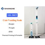 Coin Operated Ultrasonic Height And Weight Machine Digital Scale For Clinic
