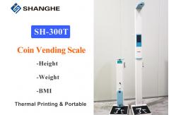 China Smart Bluetooth BMI Body Weight And Height Scale Coin Operated Printing Data supplier
