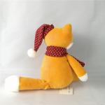 Orange Santa Stuffed Animal Stuffed Christmas Fox Huggable Baby Fox Toys for sale