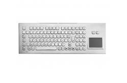 China IP65 desktop metal compact keyboard with touchpad industrial pc keyboard supplier