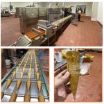 OEM Kitchen Commercial Ice Cream Waffle Cone Machine 10000pcs/Hour for sale