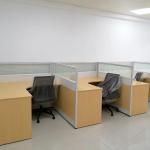 Office Space Modular 3 Person L Shape Workstation Partition Desk