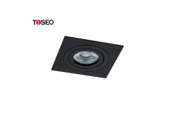 China Adjustable Square Recessed Downlights Cutting 80mm Gu10 Downlight Fixture supplier