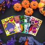Oil Glue Cute Halloween Stickers Witch Bumper Stickers Environmental Protection for sale