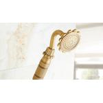 Retro Bronze Carved Wall Mounted Rain Shower Faucets