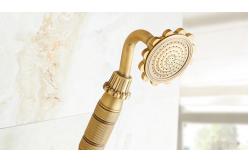 China Retro Bronze Carved Wall Mounted Rain Shower Faucets supplier