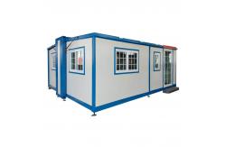 China Expandable Container House with Durable Steel Frame and Rock Wool Sandwich Panel supplier