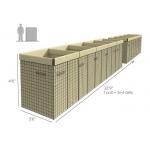 Strengthened Zinc Aluminium Coated Steel Hesco Sandbags for sale