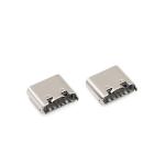 USB Female Type C Connectors 6 Pin 180 Degree Dip 3.1mm UL94V-0 Housing for sale