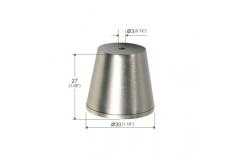China Ceiling Attachment Cylindrical Trapezoidal Brass Plated Nickel YW86278 supplier