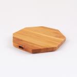 110KHZ - 205KHZ Multifunction Wireless Charger 8mm Sensing Bamboo Wooden Color for sale