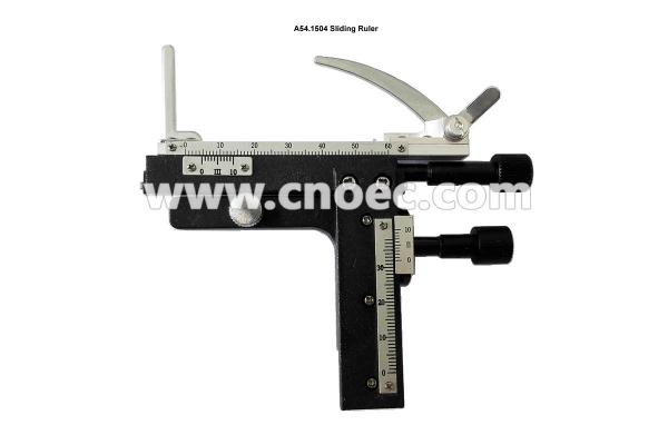 Horizontal 11.5CM Microscope Accessory Sliding Ruler A54.1504