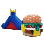 Hot Sale Inflatable Tunnel Maze Games In Hamburger Shape For Kids for sale