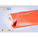 3732 Red Thermal Insulation Fabric Fireproof Fiberglass Cloth Silicone Rubber Coating for sale