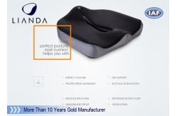 China Massage Curve Memory Foam Car Seat Cushion Breathable And Machine Washable Cover supplier