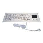 IP65 Panelmount Waterproof Vandal-proof Stainless Steel Industrial Computer Keyboard With Touchpad For Harsh Environment for sale