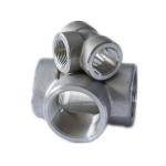Carbon Steel Female Bspt Threaded Tee Fitting Adapter 3 Way Corrosion Resistant for sale