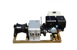 China 8 Ton Single Drum Engine Powered Winch for Wire Rope Pulling supplier