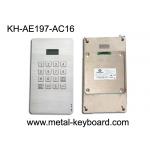 Dustproof Access Entry System stainless steel keypad with 16 Keys for sale