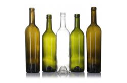 China Wholesale Logo Clear Empty 750ml Glass Wine Bottles With Top Lid And Cover supplier