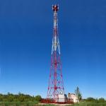 4 Legged Lattice Telecom Tower 45m Galvanized Steel Pylon Self Support Lattice Mast for sale