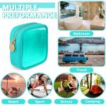 Small Nylon PVC Cosmetic Bag TSA Approved Travel Toiletry Bag with Zipper for sale