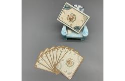 China Custom Designed Lovely Logo Printed Playing Cards 300gsm Coated supplier