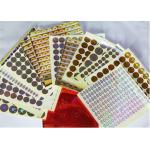 Permanent Glossy Waterproof Holographic Security Stickers With Multicolor