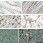 Luxury Waterproof Bathroom Decorative SPC Wall Panels Sound Proof Interior SPC Marble Sheet for sale