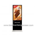 Android Capacitive Standing LCD Advertising Display TFT Type 1 Year Warranty for sale