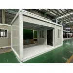 Temporary / Permanent Prefabricated Container Houses , Sturdy Steel Structure Prefab House for sale