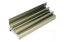 China 6063 Aluminium Profiles Glass Triangle Sliding Window Frames Champagne Anodized supplier