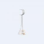 19mm Phoenix Tail Curtain Rod Finials Customized Curtain Pole Set Single Tension Bracket