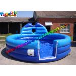 Plato PVC Blue Inflatable Water Pools , Kids Soap Foam Pitch Custom Made for sale