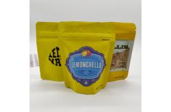 China Embossing Soft Touch Mylar Bag 0.5oz zippered Retortable Pouch Packaging supplier