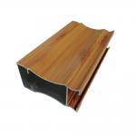 6063 Aluminium Glass Door Profiles, Customized Wood Grain Finish Aluminum Profile Smooth Surface Decoration for sale
