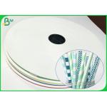 100% FDA Degradable 60gsm 120gsm Printed Straw Paper Roll For Flexible Straws for sale