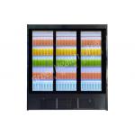 OEM Length Slimline Multideck Display Fridge With Sliding Door for sale