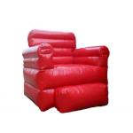 Hot selling red 0.9mm pvc tarpaulin Inflatable Sofa Chair with one seat for sale
