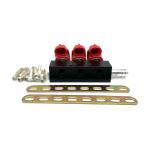Red Gas Fuel LPG CNG Injector Rail Easy Installation For 3 Cylinder Engine for sale