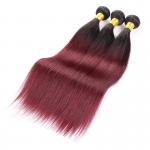 Brazilian Virgin Ombre Hair Weave Ombre Human Hair Extensions 12 To 26 for sale